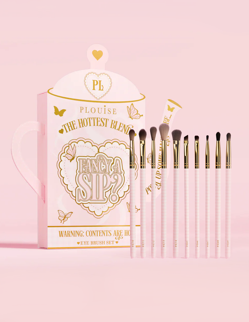 Set de perii pentru ochi Fancy A Sip, 10 piese