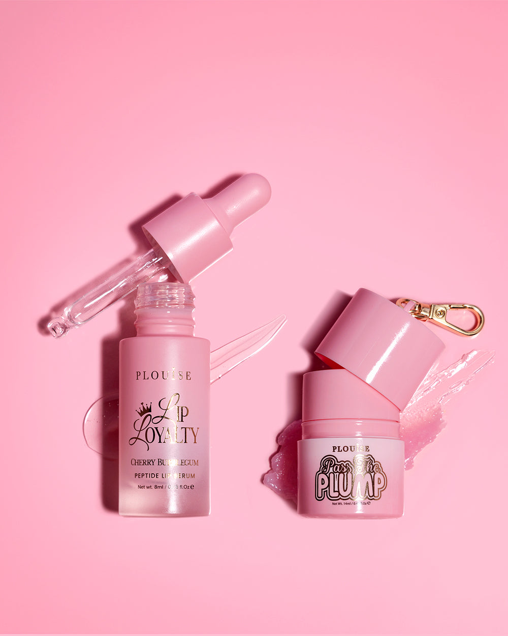 P.Louise Sippin Pretty Lip Duo cu un balsam de buze și un ser de buze peptidic