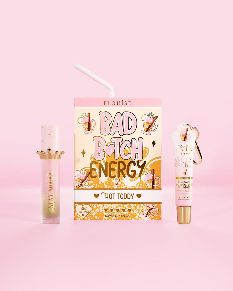 Balsam de buze Bad Bitch Energy și ulei de buze Duo - Căpșuni