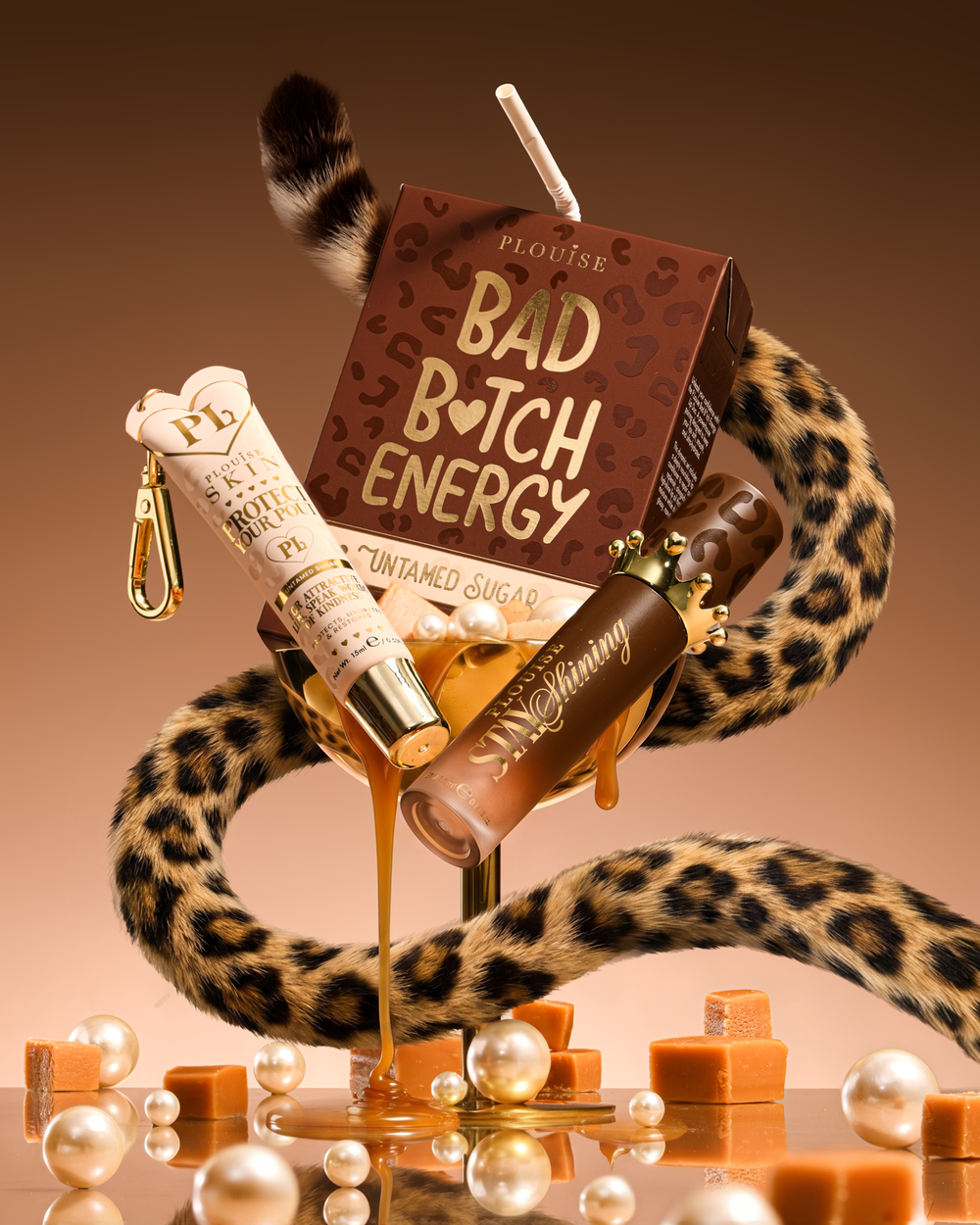 Balsam de buze și ulei de buze Cheetah Bad Bitch Energy