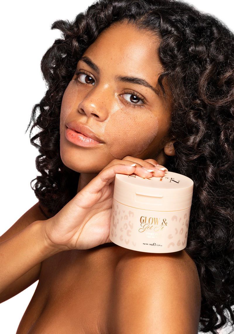 Tampoane de toner cu gel de colagen Cheetah Glow & Get It