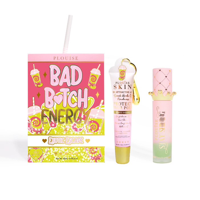Bad Bitch Energy Balsam de buze și ulei de buze Duo