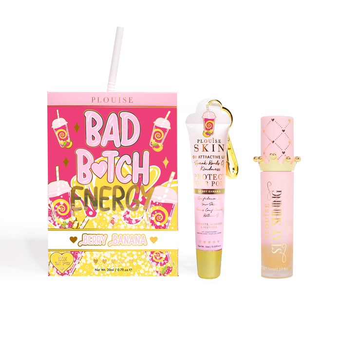 Bad Bitch Energy Balsam de buze și ulei de buze Duo