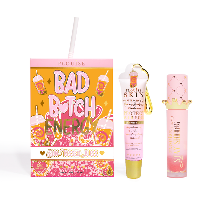 Bad Bitch Energy Balsam de buze și ulei de buze Duo