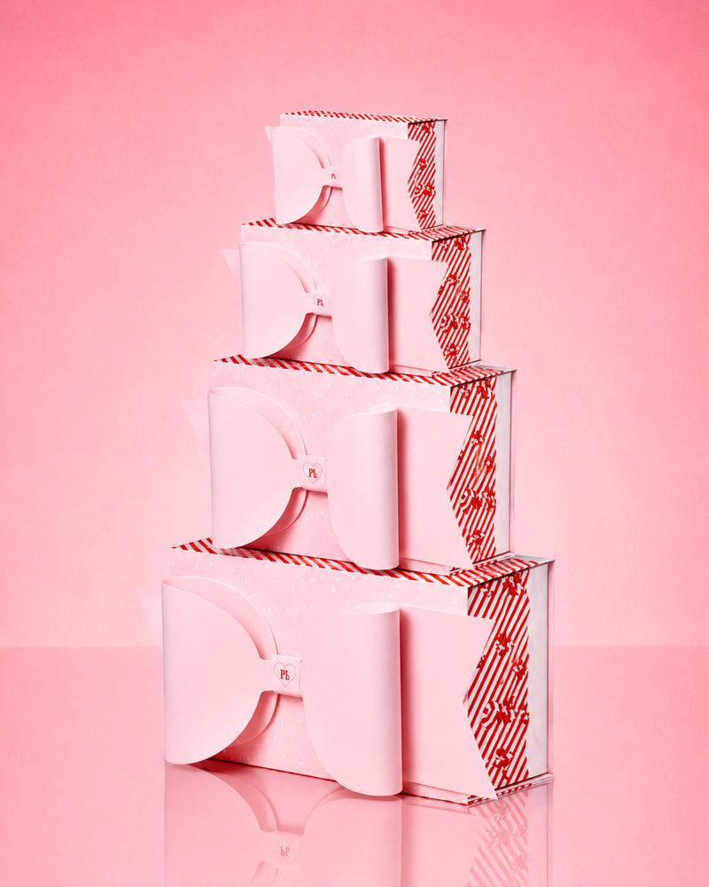 Cutie pentru ambalaj cadou cu fundita roz