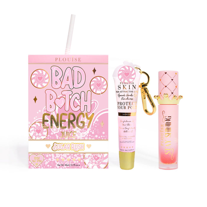 Bad Bitch Energy Balsam de buze și ulei de buze Duo