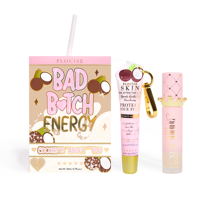 Bad Bitch Energy Balsam de buze și ulei de buze Duo