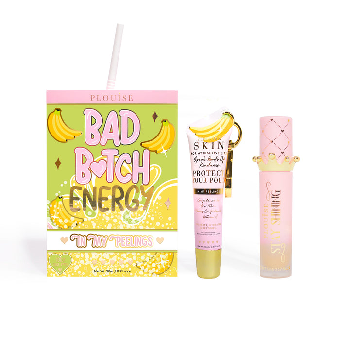 Bad Bitch Energy Balsam de buze și ulei de buze Duo