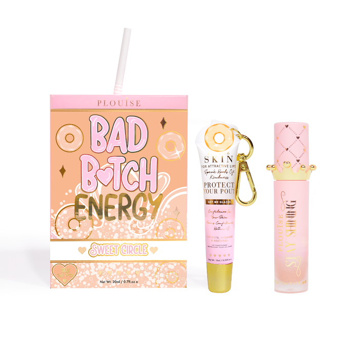 Bad Bitch Energy Balsam de buze și ulei de buze Duo