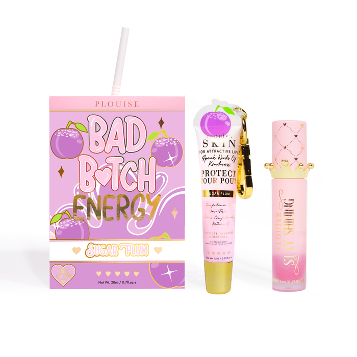 Bad Bitch Energy Balsam de buze și ulei de buze Duo