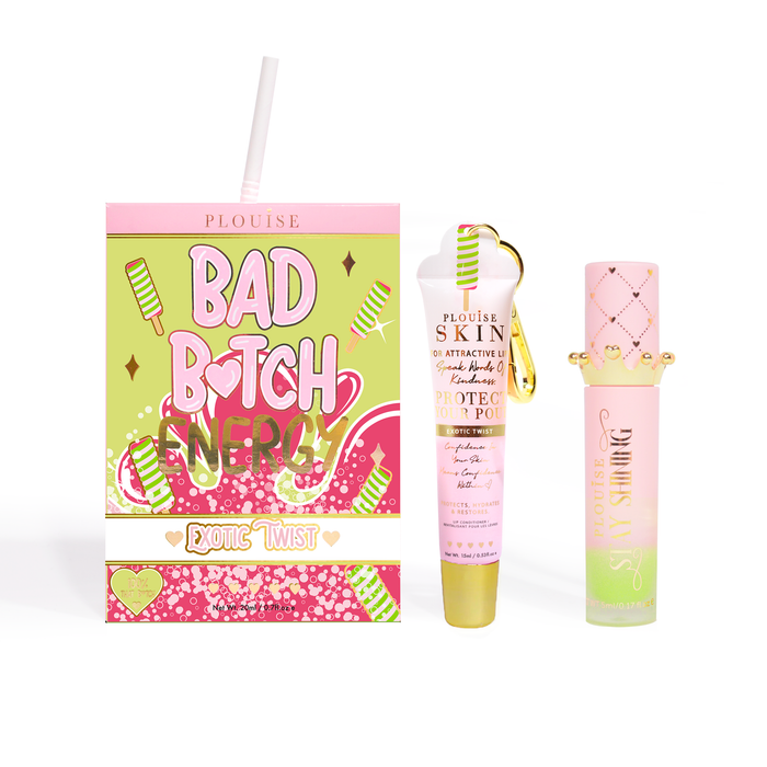Bad Bitch Energy Balsam de buze și ulei de buze Duo