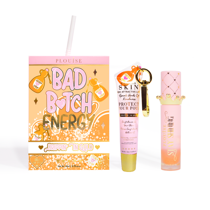 Bad Bitch Energy Balsam de buze și ulei de buze Duo