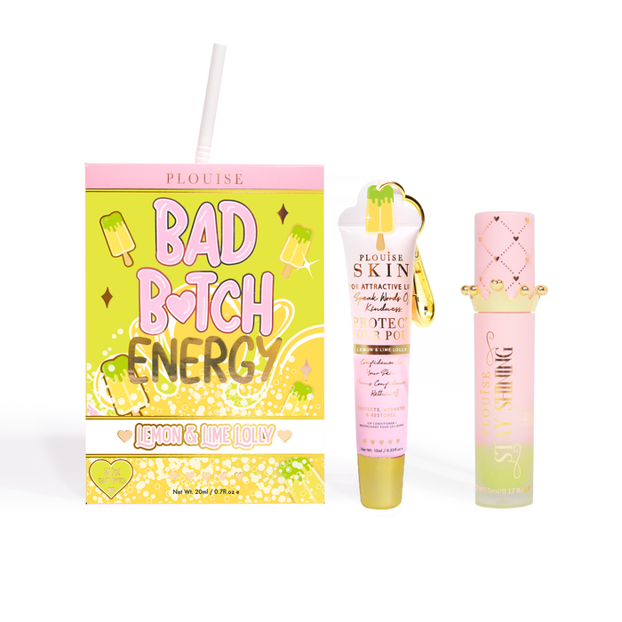 Bad Bitch Energy Balsam de buze și ulei de buze Duo