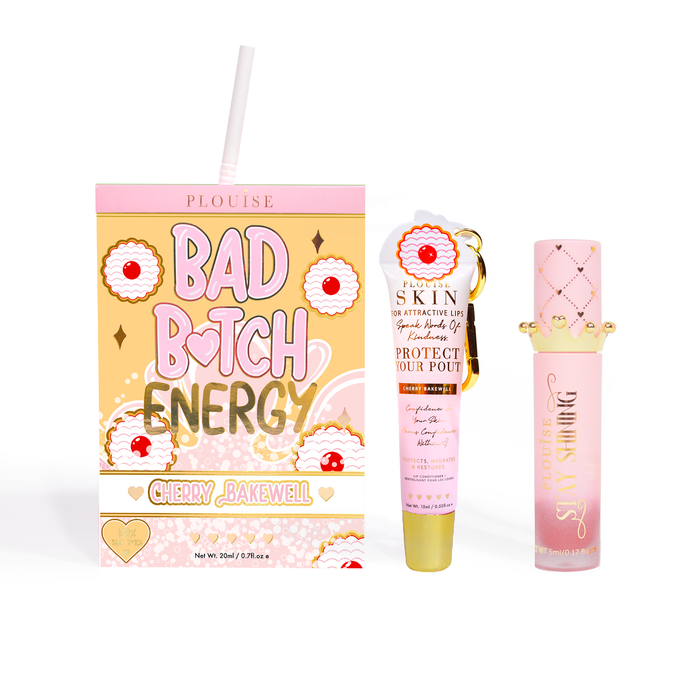 Bad Bitch Energy Balsam de buze și ulei de buze Duo