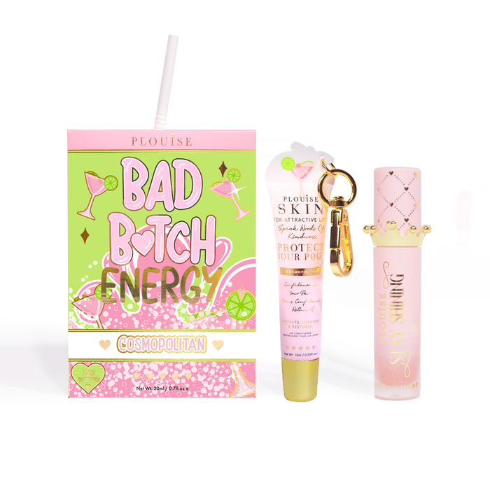 Bad Bitch Energy Balsam de buze și ulei de buze Duo