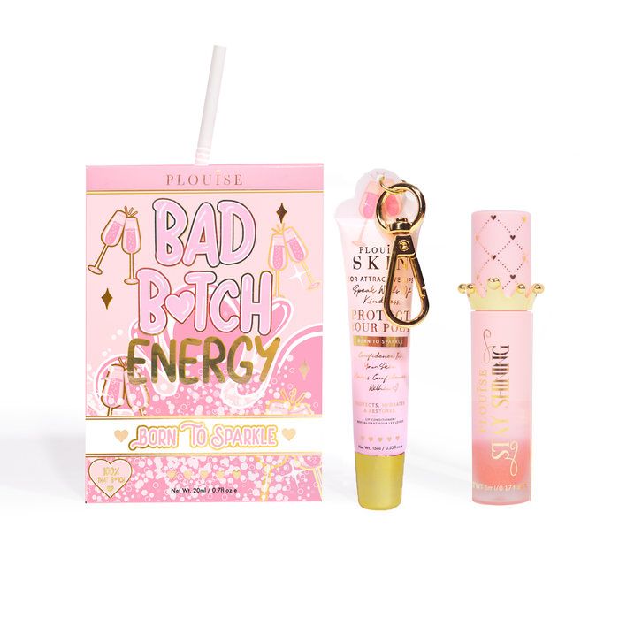 Bad Bitch Energy Balsam de buze și ulei de buze Duo