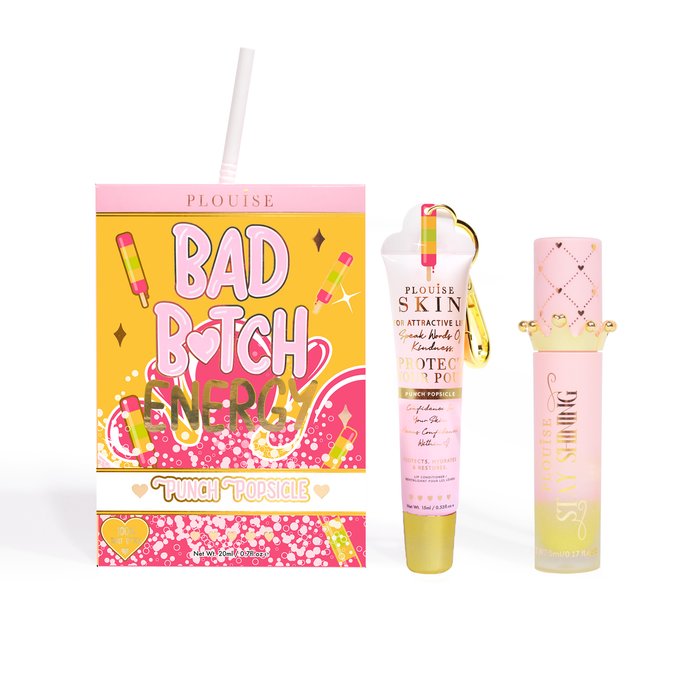 Bad Bitch Energy Balsam de buze și ulei de buze Duo