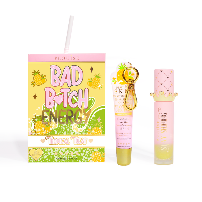 Bad Bitch Energy Balsam de buze și ulei de buze Duo