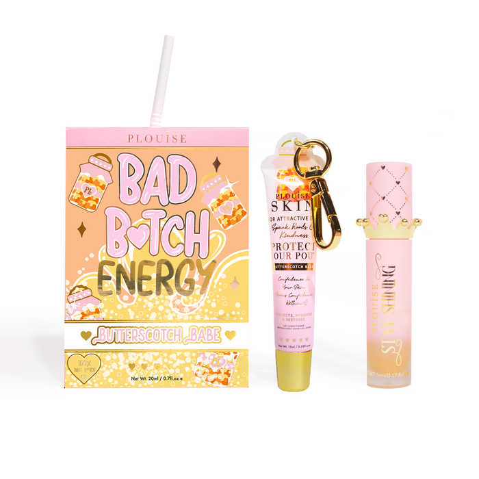 Bad Bitch Energy Balsam de buze și ulei de buze Duo
