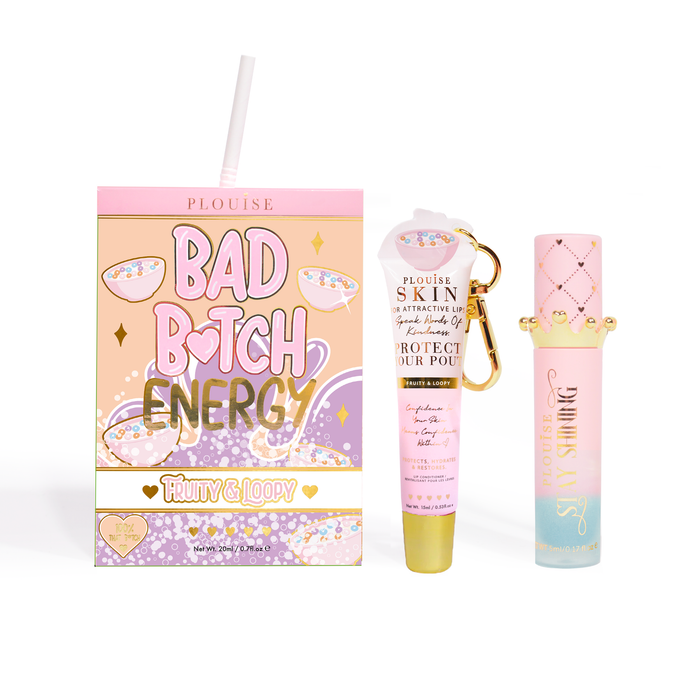Bad Bitch Energy Balsam de buze și ulei de buze Duo