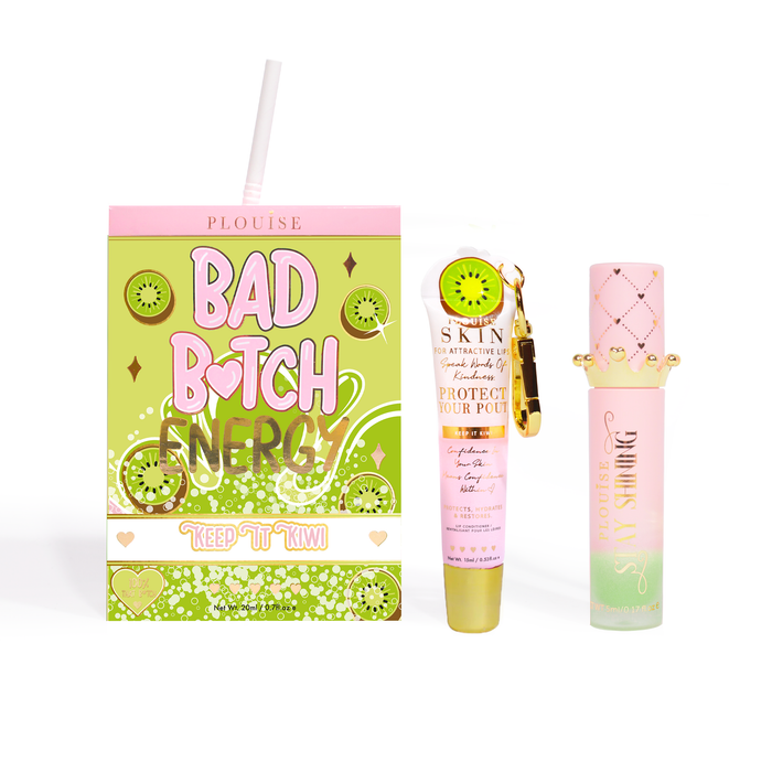 Bad Bitch Energy Balsam de buze și ulei de buze Duo