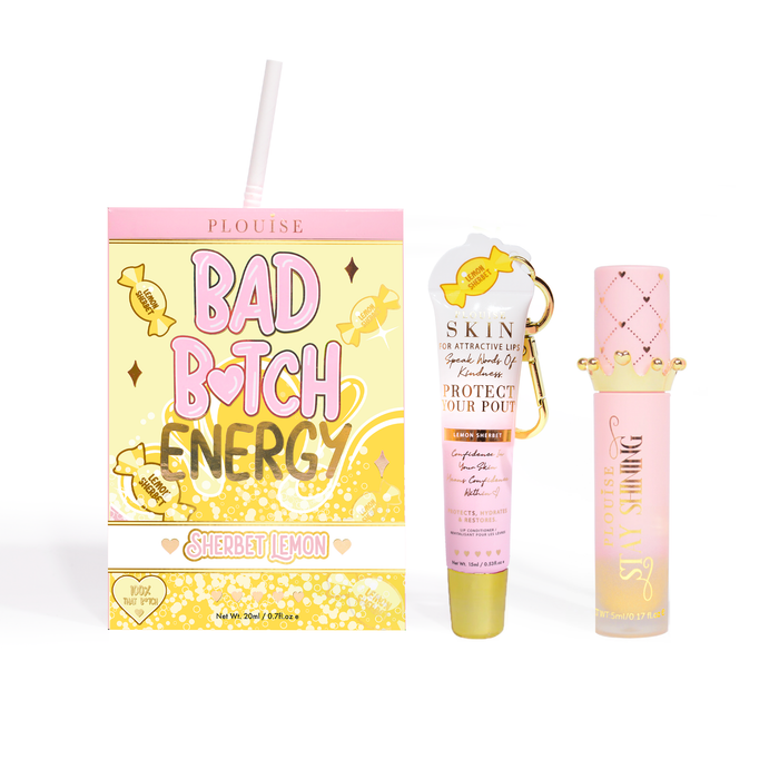 Bad Bitch Energy Balsam de buze și ulei de buze Duo
