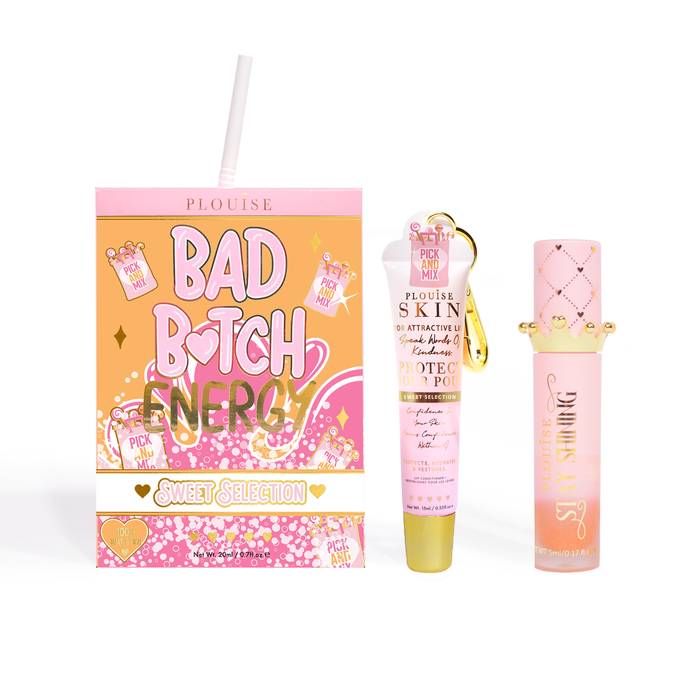 Bad Bitch Energy Balsam de buze și ulei de buze Duo