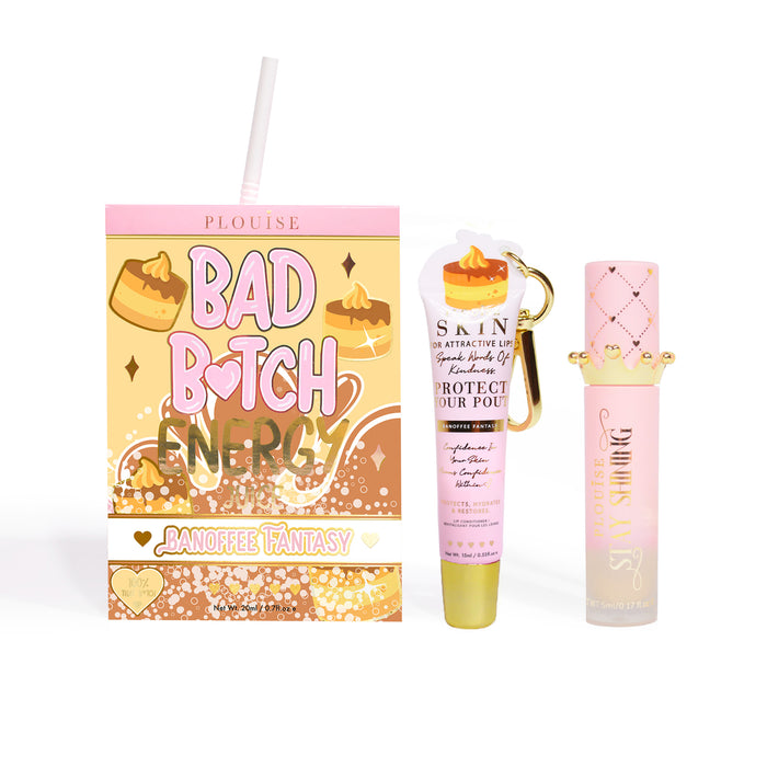 Bad Bitch Energy Balsam de buze și ulei de buze Duo