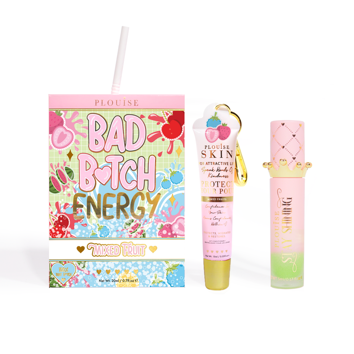 Bad Bitch Energy Balsam de buze și ulei de buze Duo