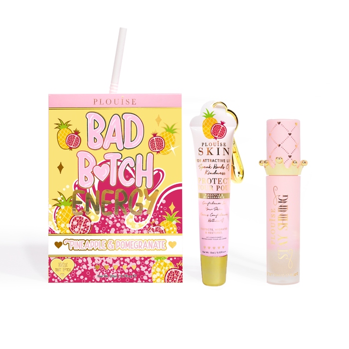 Bad Bitch Energy Balsam de buze și ulei de buze Duo