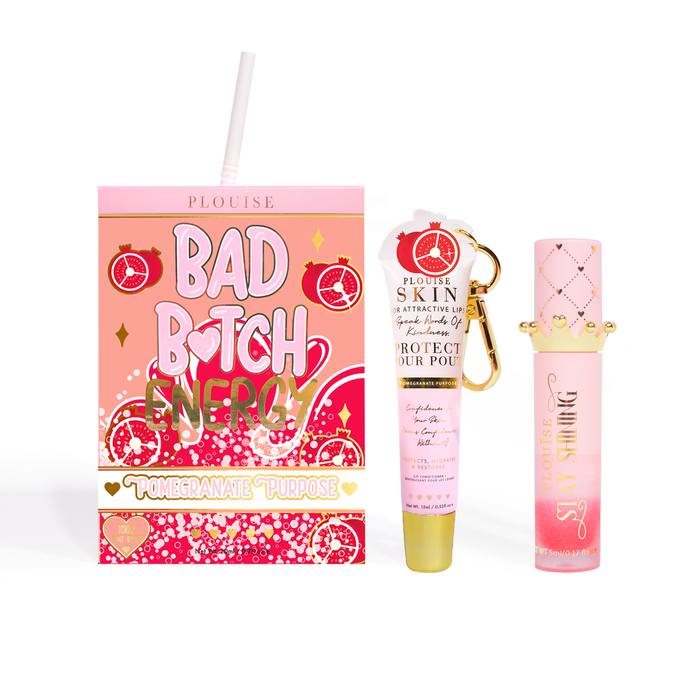 Bad Bitch Energy Balsam de buze și ulei de buze Duo