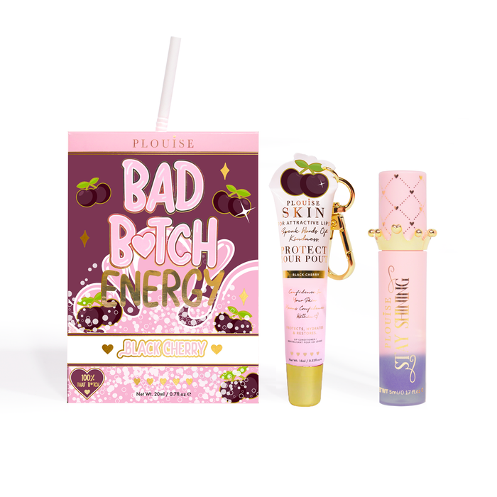 Bad Bitch Energy Balsam de buze și ulei de buze Duo