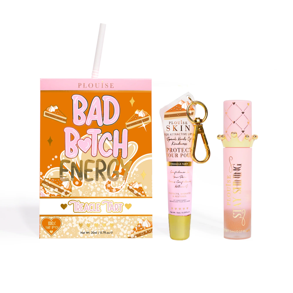 Balsam de buze Bad Bitch Energy și ulei de buze Duo - Căpșuni