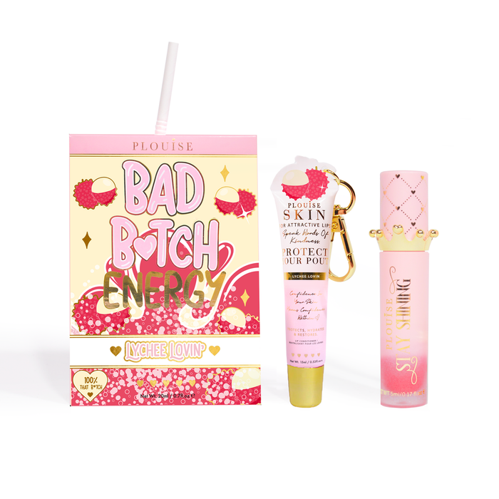Bad Bitch Energy Balsam de buze și ulei de buze Duo