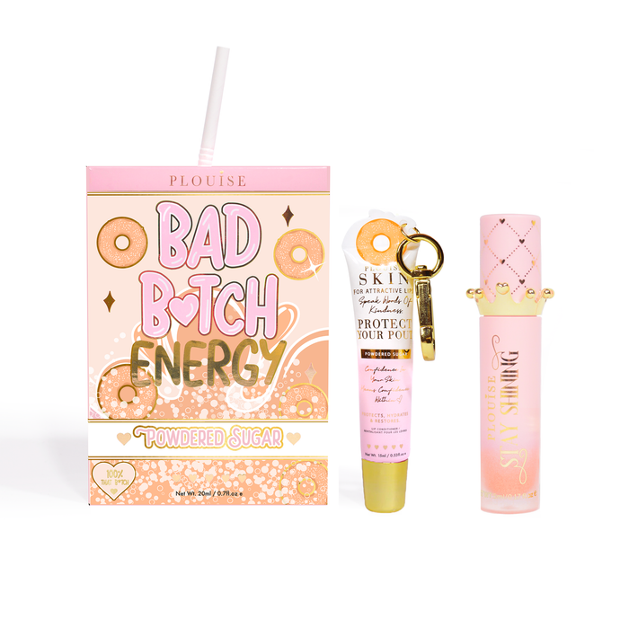 Bad Bitch Energy Balsam de buze și ulei de buze Duo