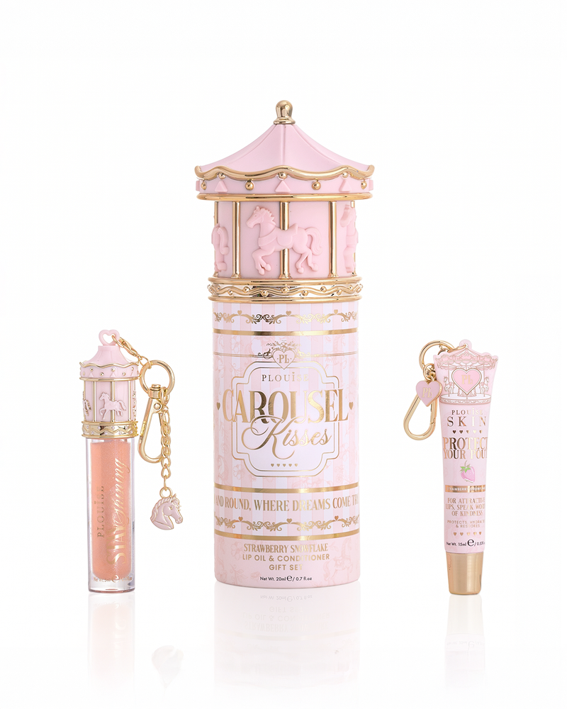 Set cadou Carousel Kisses Lip Duo & Charm PRECOMANDĂ