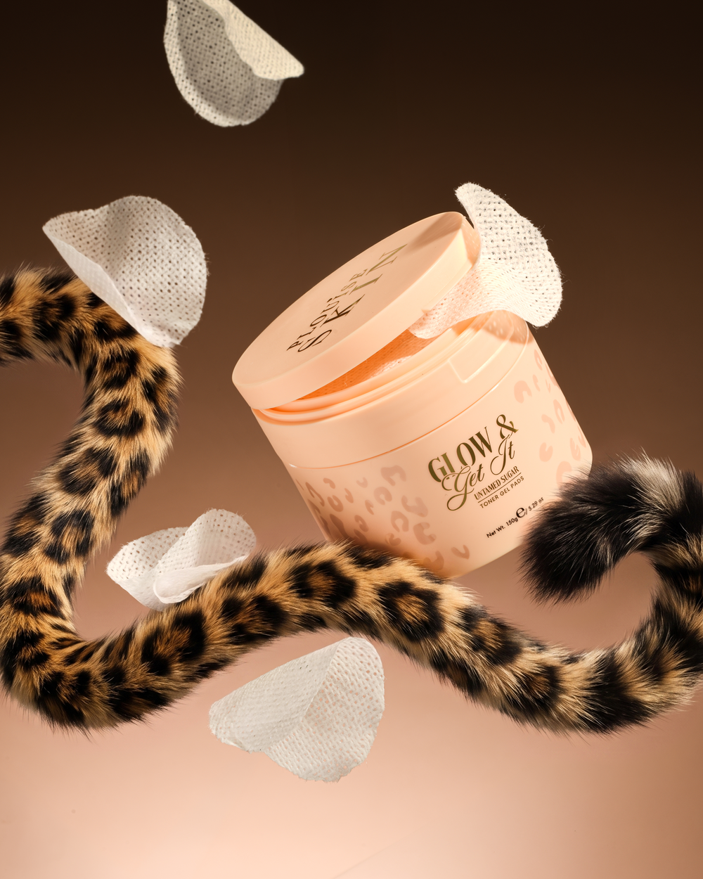 Tampoane de toner cu gel de colagen Cheetah Glow & Get It