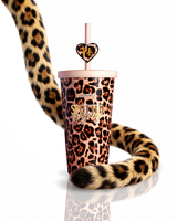 Cheetah Spotted Sipping 600ml Stainless Steel Tumbler Cup
