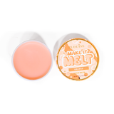 Deschideți cuva de balsam de curățare pentru machiaj P. Louise Make It Melt cu parfum de portocaliu pe fundal albastru