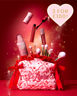 P.LOUISE Geanta de machiaj cu arc de Crăciun