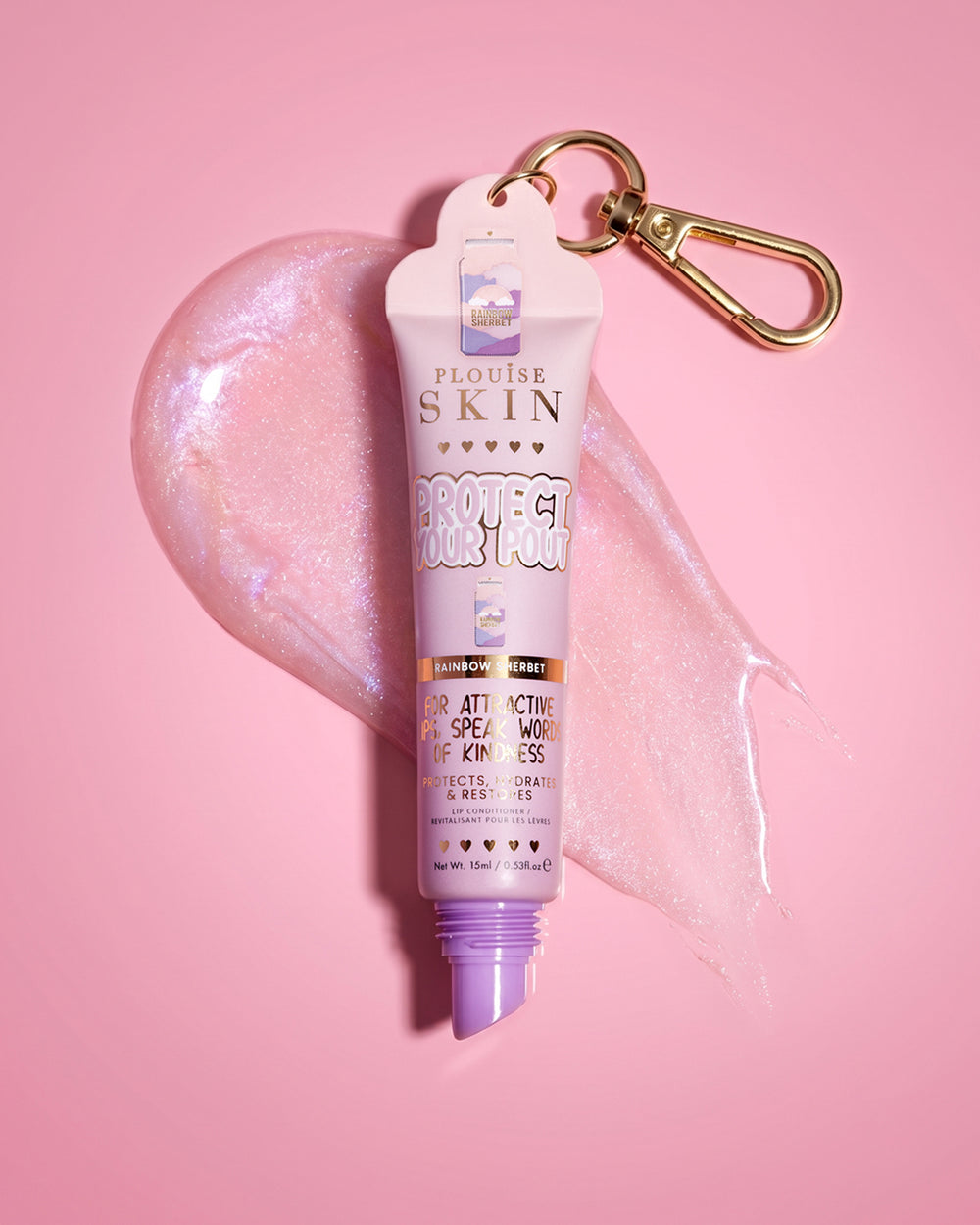 Balsam de buze P.Louise Protect Your Pout Glitter Rainbow Sherbet