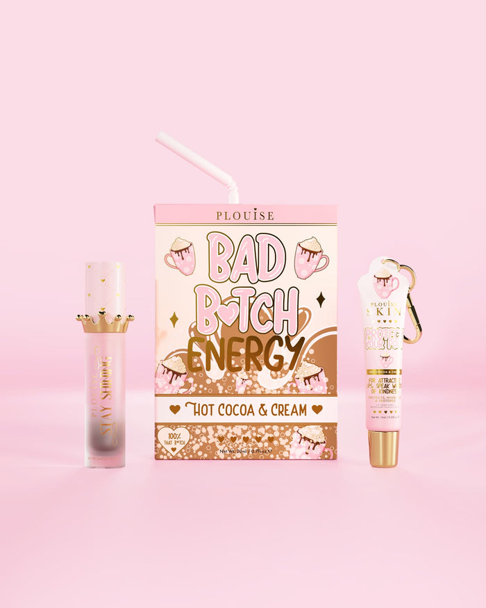 Bad Bitch Energy Balsam de buze și ulei de buze Duo