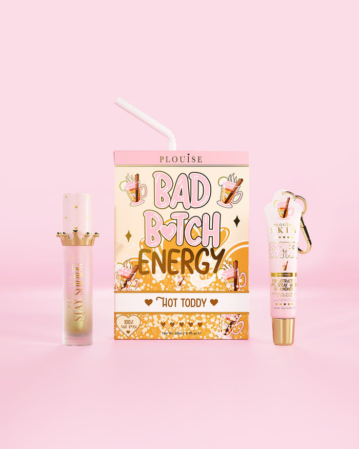 Balsam de buze Bad Bitch Energy și ulei de buze Duo - Căpșuni
