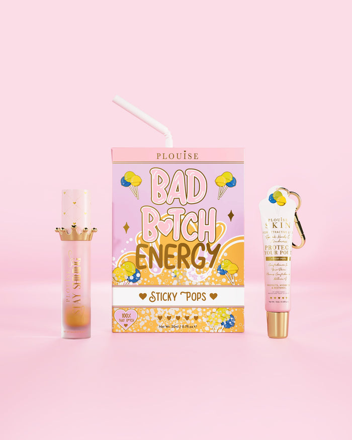 Bad Bitch Energy Balsam de buze și ulei de buze Duo