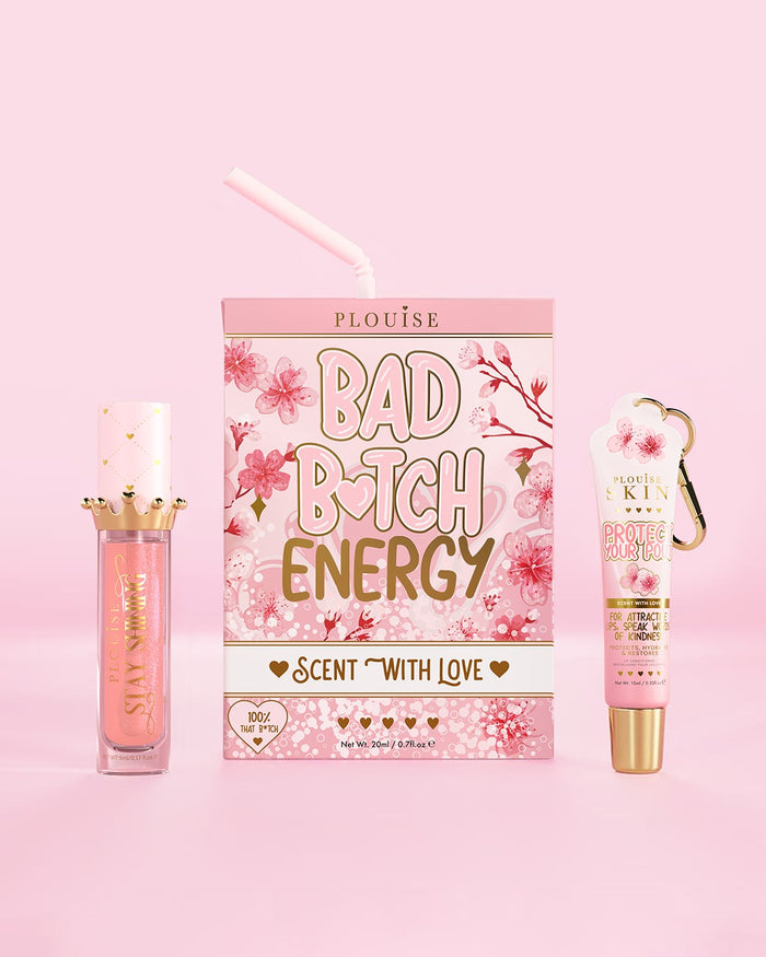 Bad Bitch Energy Balsam de buze și ulei de buze Duo