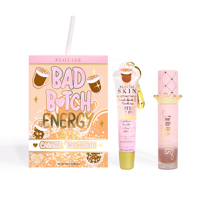 Bad Bitch Energy Balsam de buze și ulei de buze Duo