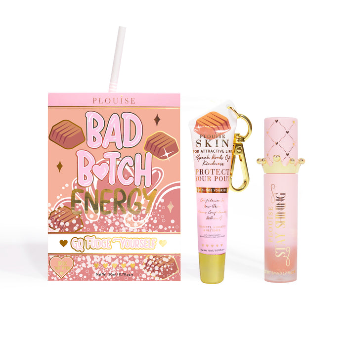 Bad Bitch Energy Balsam de buze și ulei de buze Duo