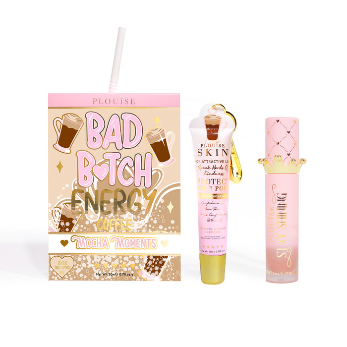 Bad Bitch Energy Balsam de buze și ulei de buze Duo