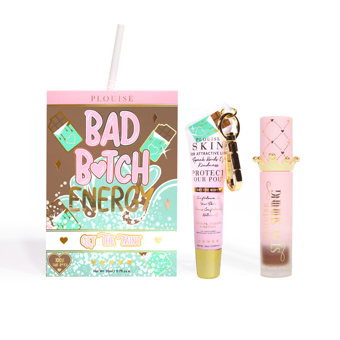 Bad Bitch Energy Balsam de buze și ulei de buze Duo