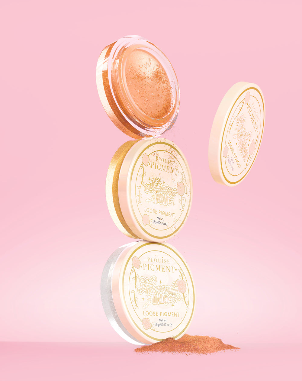 Set de pigmenti pentru fard de pleoape Stardust Secrets Loose Glitter